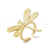Rack Plating Brass Cuff Rings for Women RJEW-G325-04D-G-1