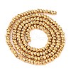 Electroplated Synthetic Non-magnetic Hematite Beads Strands X-G-H027-E01-02-3