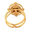 Oval Natural Carnelian Finger Rings RJEW-Q822-30G-02-3