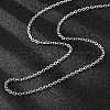 Tarnish Resistant 304 Stainless Steel Cable Chain Necklace Making STAS-P045-02P-2