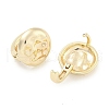 Brass Hoop Earrings EJEW-S228-05G-2