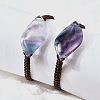 Natural Fluorite Beads Braided Bead Bracelets BJEW-Q070-01F-2