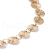 PVD Vacuum Plating 304 Stainless Steel Flat Round Link Chain Bracelets BJEW-I295-05B-G-3