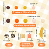 AHADERMAKER 14 Style Food Grade Eco-Friendly Silicone Focal Beads SIL-GA0001-09-2