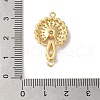 Rack Plating Brass Micro Pave Clear Cubic Zirconia Fold Over Clasps KK-A222-14G-3