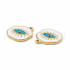 PVD Vacuum Plating 201 Stainless Steel Enamel Pendants STAS-J401-VC802-2