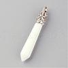Natural White Jade Big Pendants G-R278-87-1