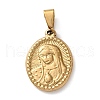 201 Stainless Steel Pendants STAS-U053-08B-G-1