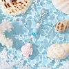 Ocean Theme Porcelain Charm & Glass Beads Pendant Decorations HJEW-JM03154-01-1