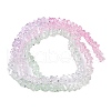 Transparent Baking Paint Glass Bead Strands GLAA-YW0003-17D-1