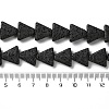 Triangle Dyed Natural Lava Rock Beads Strands G-O126-04A-10-4