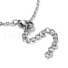 Non-Tarnish 304 Stainless Steel Pendant Necklaces for Women NJEW-D064-01P-3