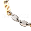 201 Stainless Steel Link Chain Bracelets BJEW-B078-121GP-2