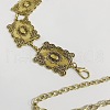 Tibetan Style Alloy Rectangle Link Chain Waist Belly Chains for Women FS-WG1BBEA-01-3