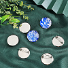SUNNYCLUE 50Pcs Alloy Blank Brooches FIND-SC0011-79-4