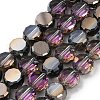 Electroplate Glass Beads Strands EGLA-C010-01A-HP01-1