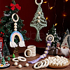 Round/Ring Unfinished Wood Beads PH-WOOD-G003-02-4