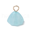Acrylic Lotus Pendants PALLOY-JF02712-05-3