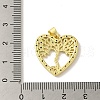 Brass Micro Pave Cubic Zirconia Pendants KK-Z042-21G-03-3