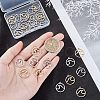 Unicraftale 40Pcs 2 Colors Stainless Steel Pendants STAS-UN0028-48-2
