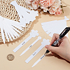 CRASPIRE 150Pcs 3 Styles Flower Round Perfume Paper Test Strips AJEW-CP0007-83-3