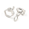 Rack Plating Brass Pendants Cabochon Settings KK-A217-03P-2