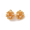 Brass Micro Pave Cubic Zirconia Pendants KK-K382-50G-1