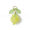 Electroplate Glass Pendants PALLOY-MZ00682-2