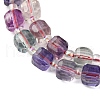 Natural Colorful Fluorite Beads Strands G-H096-A01-02-4