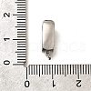 Brass Micro Pave Clear Cubic Zirconia Snap Clasps KK-U055-16P-3