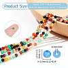  2 Strands Natural Multi-Color Agate Beads Strands G-NB0005-05-2