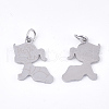 201 Stainless Steel Pendants STAS-T046-JA356-1-2