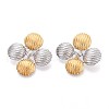 304 Stainless Steel Stud Earrings EJEW-N059-17GP-1