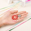  9 Strands 9 Colors Transparent Baking Paint Glass Bead Strands GLAA-TA0001-43-7