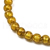 Handmade Silver Foil Glass Beads Strands FOIL-F002-01G-4