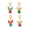 4Pcs 4 Colors Brass Bell Pendants Decorations HJEW-MZ00243-2