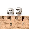 304 Stainless Steel Crimp Beads Covers STAS-P239-34P-05-3