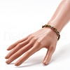 Natural Rhyolite Jasper Chip Beads Bracelet for Girl Women BJEW-JB06748-11-3