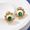 304 Stainless Steel Stud Earrings EJEW-R020-04G-02-1