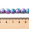Dyed Natural Magnesite Beads Strands G-L617-D01-8mm-04-5