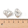 Heart Brass Pendants KK-M327-02D-P-3