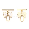 Brass Toggle Clasps KK-N254-160G-3