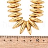304 Stainless Steel Spiked Horse Eye Beaded Necklaces for Women NJEW-Z080-01G-3