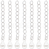 Beebeecraft 10Pcs 925 Sterling Silver Curb Chain Extender STER-BBC0006-11-1