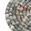 Natural African Bloodstone Beads Strands G-P575-A55-6x4mm-3