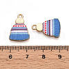 Winter Theme Printed Alloy Pendants PALLOY-H127-03G-02-01-3