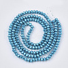 Spray Painted Glass Pearl Beads Strands X-HY-T001-002A-02-2