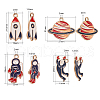 Alloy Enamel Big Pendants ENAM-CJ0001-06-2