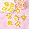 Hawaii Lemon Slice Resin Glitter Powder Pendants X-RESI-R337-5-4