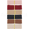 BENECREAT 6Pcs 6 Colors Flat Faux Suede Fabric Ribbons OCOR-BC0006-14A-1